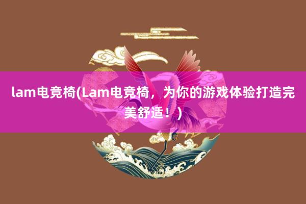 lam电竞椅(Lam电竞椅，为你的游戏体验打造完美舒适！)