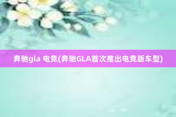 奔驰gla 电竞(奔驰GLA首次推出电竞版车型)