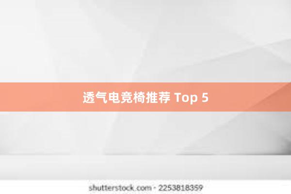 透气电竞椅推荐 Top 5